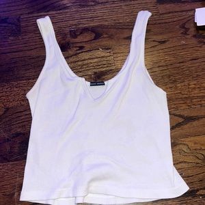 Brandy Melville Crop Top White